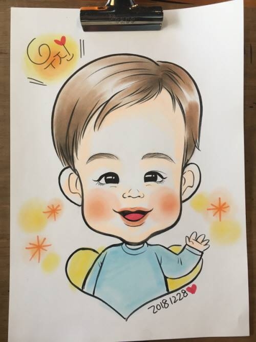 컬러 캐리커쳐 1인