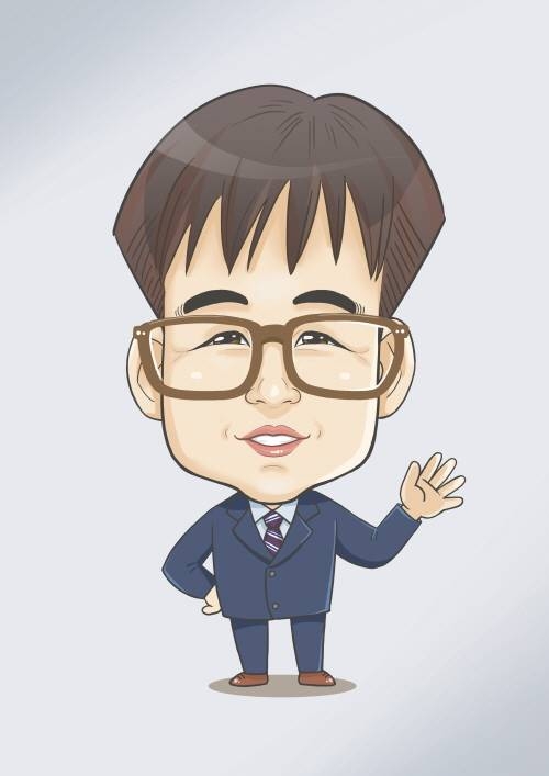 디지털 캐리커처 고급형 명함용으로 활용이 좋은 캐릭터형 디지털 캐리커처