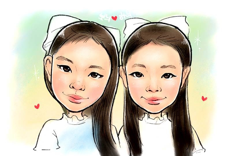 디지털 캐리커쳐 주문작업(일반형)