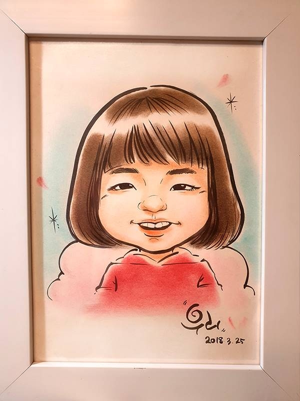 캐리커쳐 주문작업 (수작업)