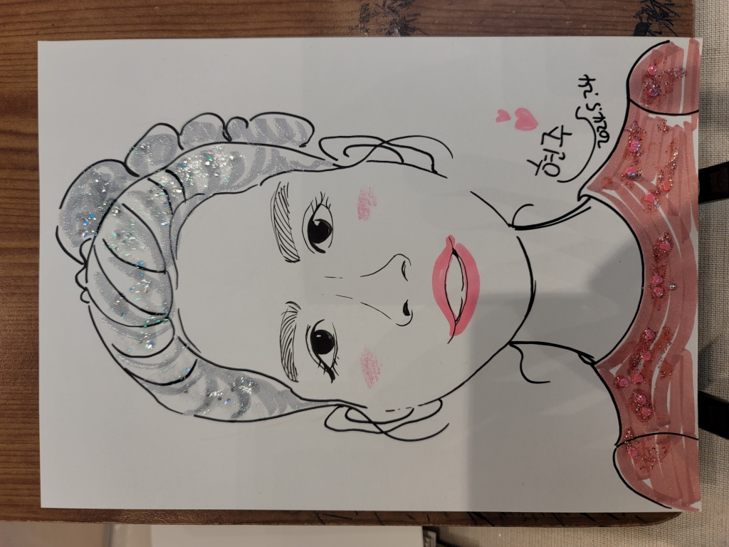 반짝이 캐리커쳐 이벤트