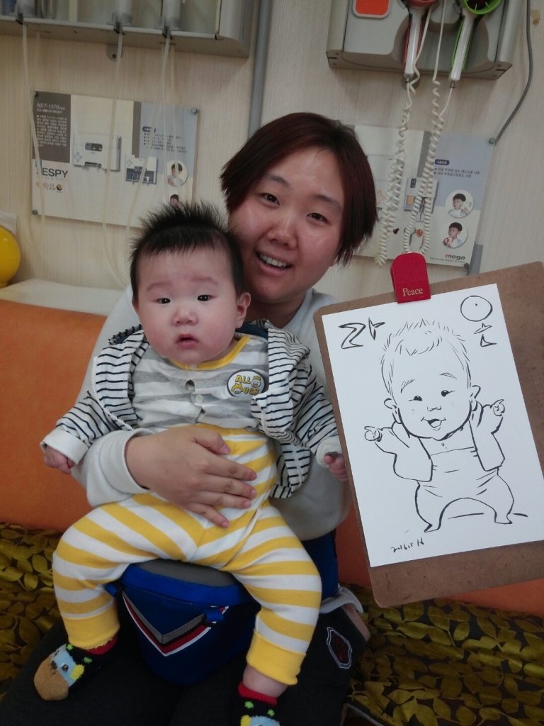 흑백 캐리커쳐 이벤트