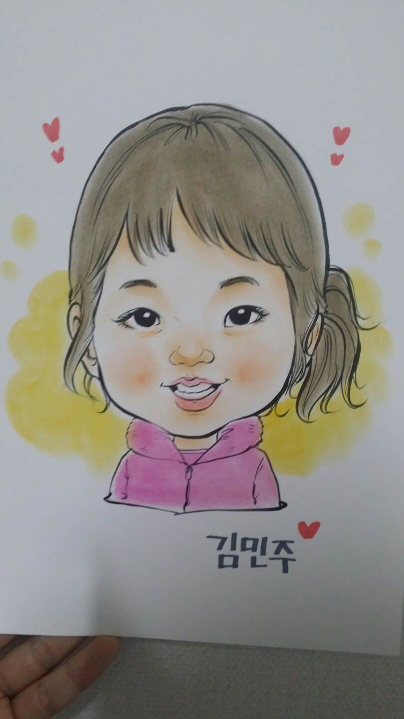 어린이집 캐리커쳐 단체 주문제작.jpg